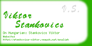 viktor stankovics business card